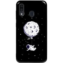 Чохол-накладка Toto Pure TPU 2 mm Print Case Samsung Galaxy A20/A30 #47 Space Moon Black