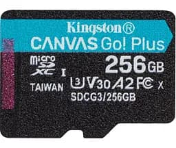 Карта пам'яті Kingston microSDXC Canvas Go! Plus 256Gb Class 10 UHS-1 U3 [SDCG3/256GB] + SD адаптер [66805] - мініатюра 3