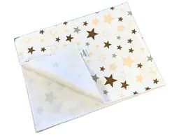 Непромокаемая пеленка Moontime "Звездопад бежевый"