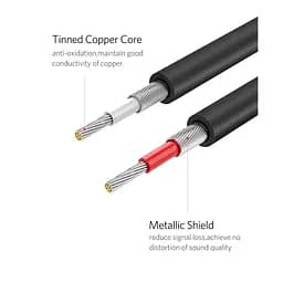Кабель мультимедійний 2xRCA M to 2xRCA M 3.0m AV104 black Ugreen (10519) - мініатюра 11