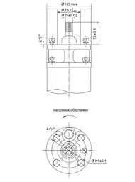 Насос відцентровий свердловинний DONGYIN 6SP30-10 380В 9.2кВт H 114(76)м Q 700(500)л/хв Ø145мм +пульт (з 3х частин) (7777273) - мініатюра 3