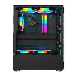 Корпус 1stPlayer V2-A-BK-4F1 Black без БЖ - мініатюра 3