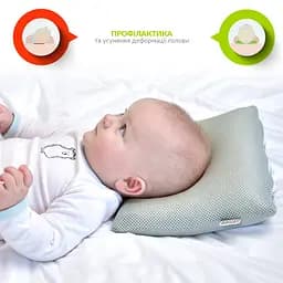 Подушка для немовлят Papaella ортопедична сіра (8-32582) - мініатюра 5