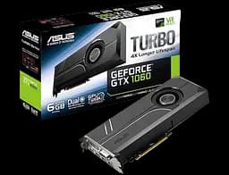 Видеокарта GeForce GTX 1060 6GB Asus Turbo (TURBO-GTX1060-6G) Б/У