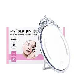 Зеркало с led-подсветкой для макияжа настольное JG011