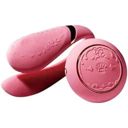 Смарт-вібратор для пар Zalo Fanfan set Rouge Pink пульт ДУ