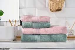 Рушник махровий Ardesto SuperSoft 50х90 см 100% бавовна рожевий (ART2250SCP)  - мініатюра 8