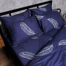 Комплект постільної білизни Moon&Star Микросатин Premium Night Feathers Сімейний 143х210х2 наволочки 2х50х70 - мініатюра 4