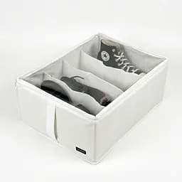 Oрганайзер  ORGANIZE  для зберігання демісезонного взуття 48*34*20 см (білий)