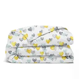 Дитяча постільна білизна в ліжечко LOVE CS8, жовтий (LoveYellowMintGrey_99Summer_140) - мініатюра 3