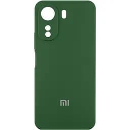 Чехол Silicone Cover Lakshmi Full Camera (AAA) with Logo для Xiaomi Poco X7 Зеленый / Cyprus Green