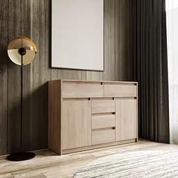 Комод Moreli T-227, 1271x910x400 мм Дуб сонома (mo-t227-sonoma)