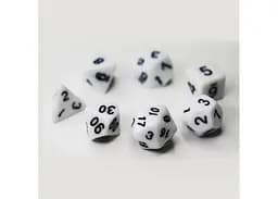 Набір кубиків Opaque 7 Dice Set - White , 7 шт. (g7dopaq07) - мініатюра 3