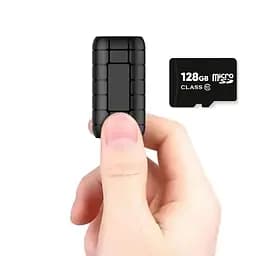 Міні цифровий диктофон акумуляторний Sttwunake A50+, з пам'яттю 128 Гб, до 20 днів запису, магніт (100313-128)