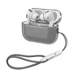 Чохол для навушників Apple AirPods Pro 2 2022, чорний, Air, термополіуретан (TPU), протиударний, захист від подряпин, пилу і ударів, футляр з карабіном для кріплення, точні вирізи для доступу до роз"ємів, ArmorStandart (ARM85334) - мініатюра 2