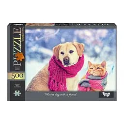 Пазли 500 Winter day with a friend серія 14 №8 С500-14-08