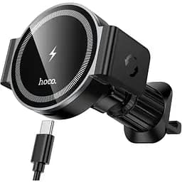 Автодержатель Hoco HW35 магнитный с беспроводной зарядкой черный