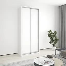 Шкаф-купе двухдверный MebelStar Стандарт AL 2ДСП 100x60x240 см Аляска белый (MBS-3600)