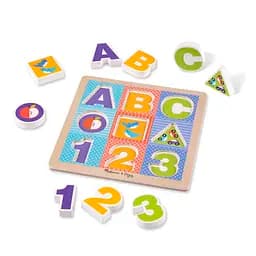 Дерев'яний формовий пазл Melissa&Doug Букви/Цифри, 9 елементів (MD1899) - мініатюра 2