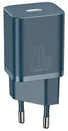 Мережевий зарядний пристрій Baseus Super Si 1Type-C 20W CCSUP-B03 Blue