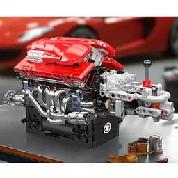 Конструктор Mould King Mking Двигун і коробка передач Supercar V12 (10226) [161059] - мініатюра 4