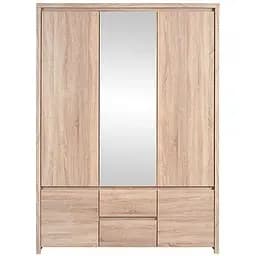 Шкаф трехдверный с зеркалом ВМК (БРВ) Каспиан SZF5D2S Дуб сонома (BRW-1726)