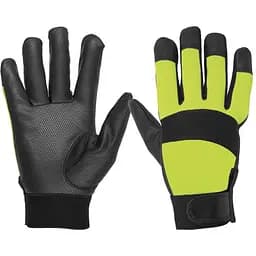 Перчатки Truper комбинированные, повышенной заметности зеленые (GU-645)