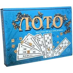 Лото Strateg 30662 з дерев'яними фішками