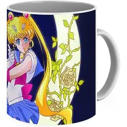 Кухоль GeekLand Sailor Moon Сейлор мун на тлі місяця SM.02.08 330 мл різнобарвний