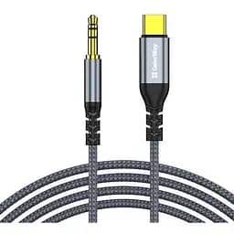 Кабель-переходник звуковой ColorWay Type-C M - 3.5 мм M 1.2 м Grey (CW-CBPDJ071-G)