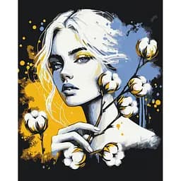 Картина за номерами на підрамнику Brushme Квітка сили Анна Грицюк