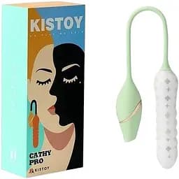 Вібратор із вакуумним стимулятором KisToy Cathy Pro