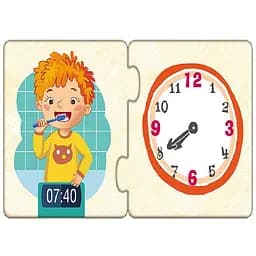 Пазли-половинки. Розпорядок дня укр. 1214002 - мініатюра 2