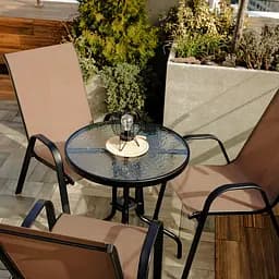 Комплект садових меблів 4Points Udine-3 з круглим столом ⌀60см - мініатюра 3