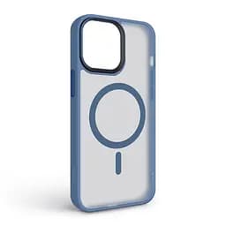 Чехол для Apple iPhone 14 Pro Max, Uniq MagCase, голубой, противоударный, панель-накладка с MagSafe, ударопрочный TPU+PC, с магнитом MagSafe, поддержка полноценной беспроводной зарядки, ArmorStandart (ARM75336) - мініатюра 2
