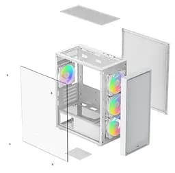 Корпус Ocypus GAMMA C50 WH ARGB (GAMMA-C50-WHG400XX-GL) Без БП - мініатюра 5