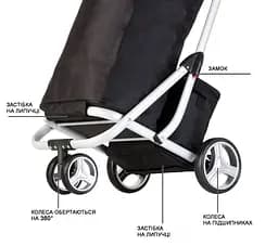 Сумка-візок ShoppingCruiser 3 Wheels Black (604349) - мініатюра 2