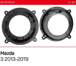 Проставки під динаміки 165 мм / 6.5" ACV 271170-04 для автомобілів Mazda 3 - мініатюра 5