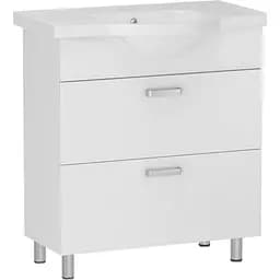 Тумба для підлоги RJ Aster-B з умивальником RJ Lotus RZJ201 65 см Білий RJFU030-0165WHSET(RJFU030-0165WH + RZJ201) Білий