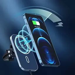 Автомобільний бездротовий зарядний пристрій Choetech T200F201BK MagSafe QI 15 Вт - мініатюра 3