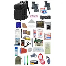 Укомплектований медичний тактичний рюкзак №3 Rescue Ready чорний