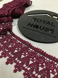 Мереживо Троянда бордове