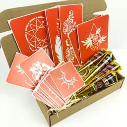 Набір хни з трафаретами для біо-тату №6 Fresh Tattoo henna-set-06 - мініатюра 7