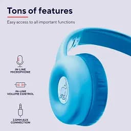 Навушники Trust Nouna Headphones mini-jack Mic сині - мініатюра 3