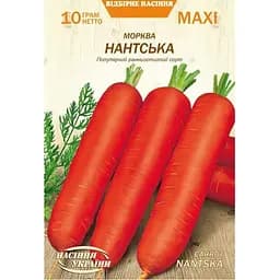 Семена моркови Насіння України Maxi Нантская 10 г (676800)