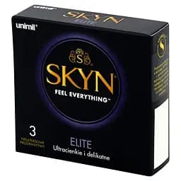 Ультратонкі презервативи Unimil Skyn Elite безлатексні 3 шт. - мініатюра 2