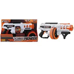 Игрушечный детский пулемет автоматический, барабан на батарейках с мягкими патронами (48 шт.)(53см х 22см)