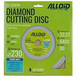 Диск алмазний Alloid Building Tools Turbo Wave відрізний 230 мм (DS-7230TW) - мініатюра 2