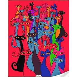 Алмазна мозаїка Strateg Казкові кошенята 30х40 см (GM86844)