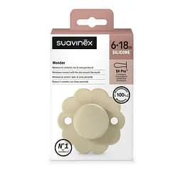 Пустушка Suavinex Wonder фізіологічна силіконова 6-18 місяців світло-жовта - мініатюра 3